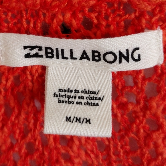 Billabong NWT orange Sweet Bliss wrap sweater size medium - Picture 7 of 15